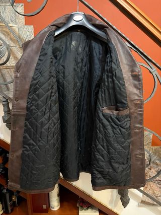 Giacca in vera pelle invecchiata naturale vintage