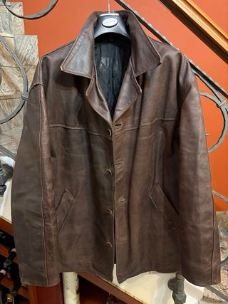 Giacca in vera pelle invecchiata naturale vintage