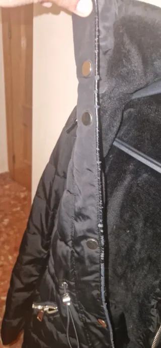 Chaqueta plumífero, rellena con pluma de pato.