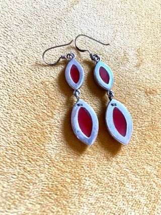 Conjunto pendientes y anillo de plata