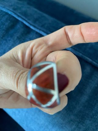 Conjunto pendientes y anillo de plata