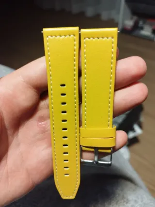 Correa de reloj 22mm amarilla