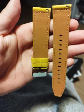 Correa de reloj 22mm amarilla