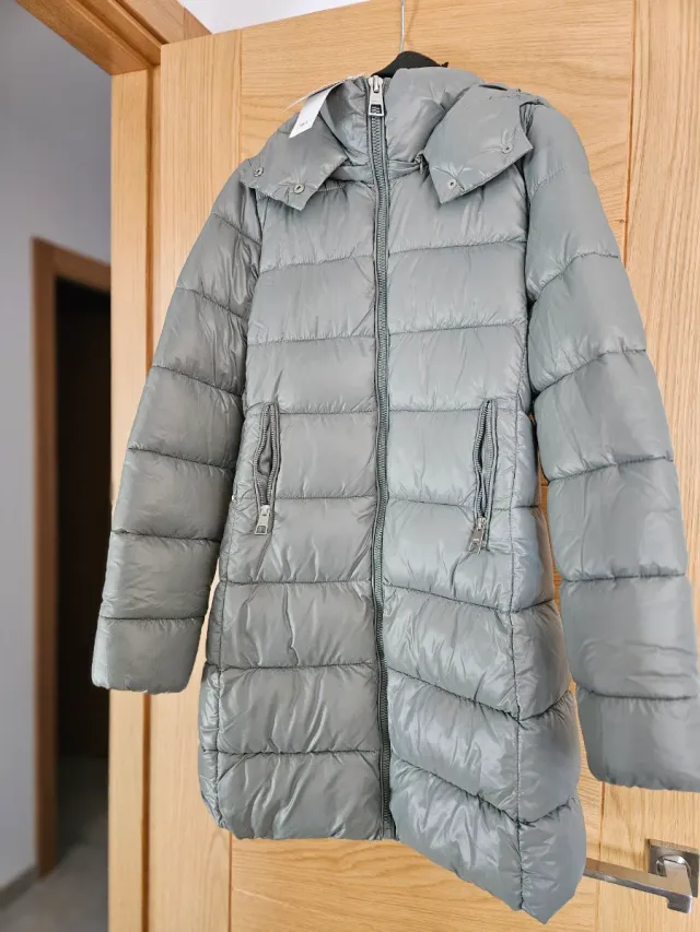 Abrigo acolchado verde Mango