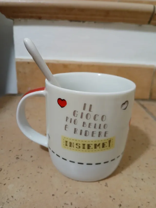 Tazza Egan Orsetto con Cuore con cucchiaino