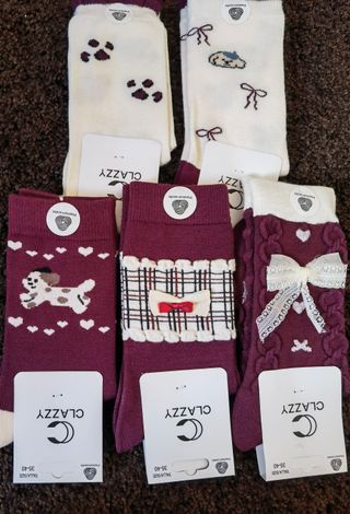 Calcetines CLAZZY mujer 5 pares lana pelo conejo