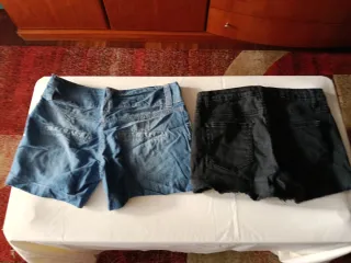 Lote 2 shorts vaqueros mujer