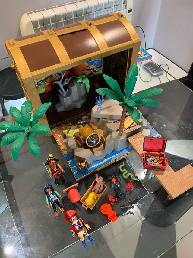 Playmobil Tesoro Pirata Isla Cofre