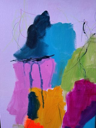 Diptico quadri astratti moderni