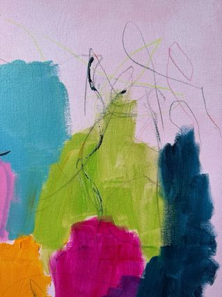 Diptico quadri astratti moderni