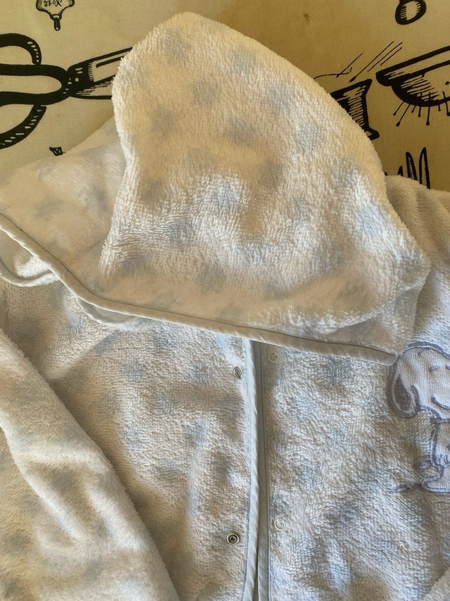 Albornoz Zara Home Snoopy Azul/Blanco