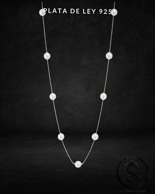 Gargantilla Plata de Ley 925 Perlas 9