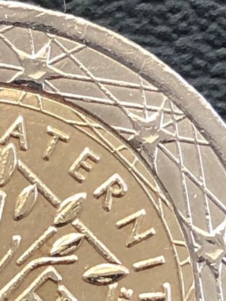 Moneda 2€ Francia 2001 Error