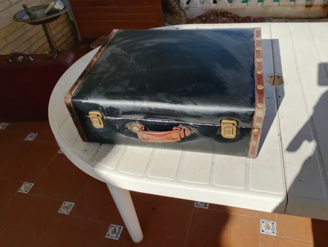 Maletín Vintage Marrón y Negro