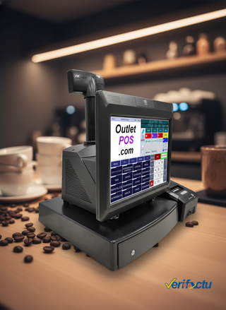 TPV NCR con cajón e impresora