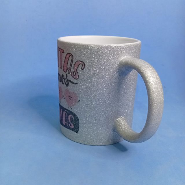 Taza Purpurina Juntos somos lo más