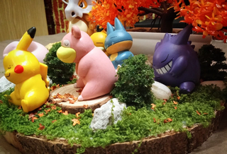 Diorama Pokemon Luce Notturna 30x30cm