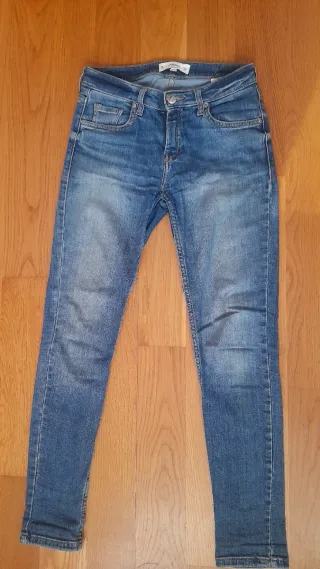 Jeans skinny chica azul