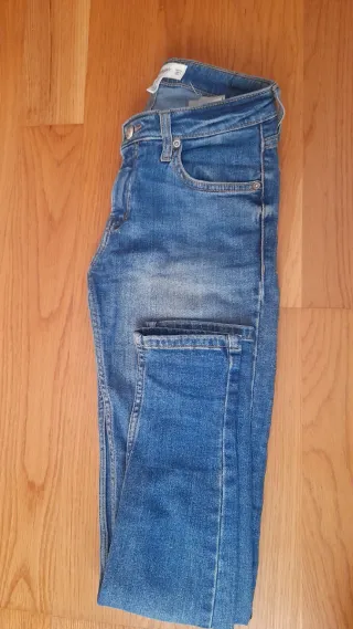Jeans skinny chica azul