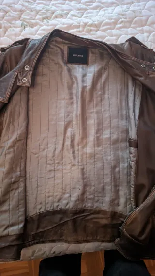 Chaqueta Cuero Antony Morato Marrón