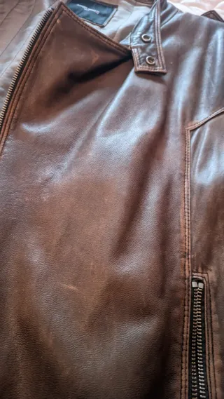 Chaqueta Cuero Antony Morato Marrón