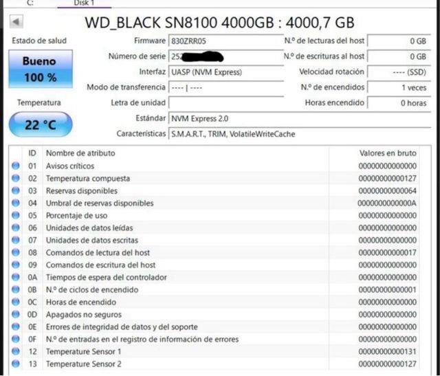 SSD WD Black SN8100 4TB NVMe