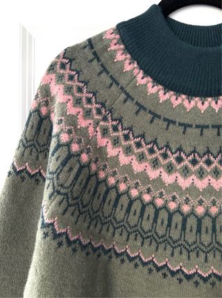 Jersey estilo nórdico verde