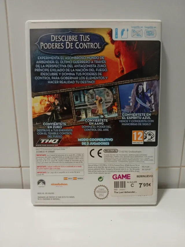 Videojuego Airbender El Último Guerrero Wii