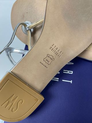 Sandalias Stuart Weitzman Plata con Brillantes