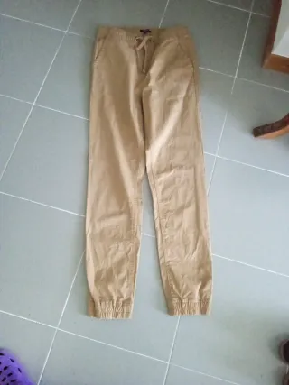 Pantalón Jogger Kiabi Beige Hombre