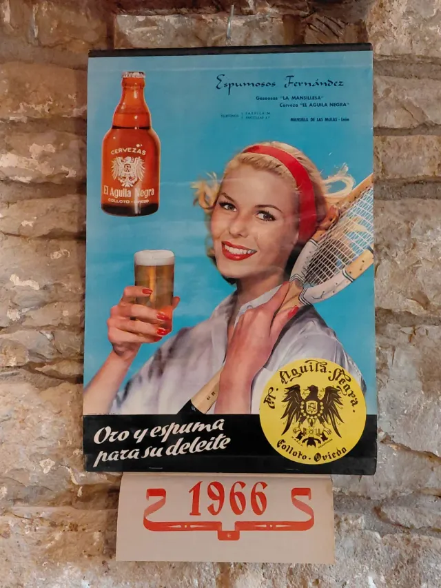 Calendario Cervezas Aguila Negra 1966