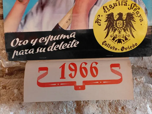 Calendario Cervezas Aguila Negra 1966