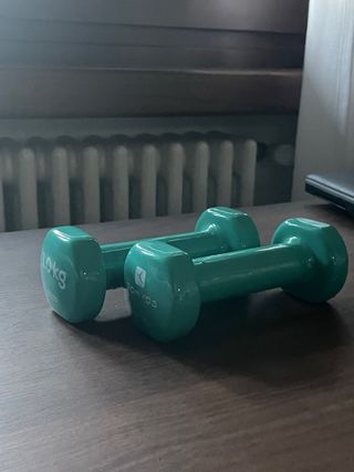 Manubri Decathlon 1 kg verde acqua