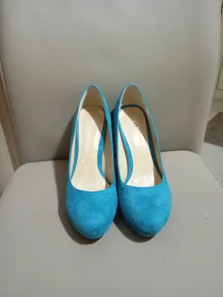 Scarpe décolleté tacco alto blu