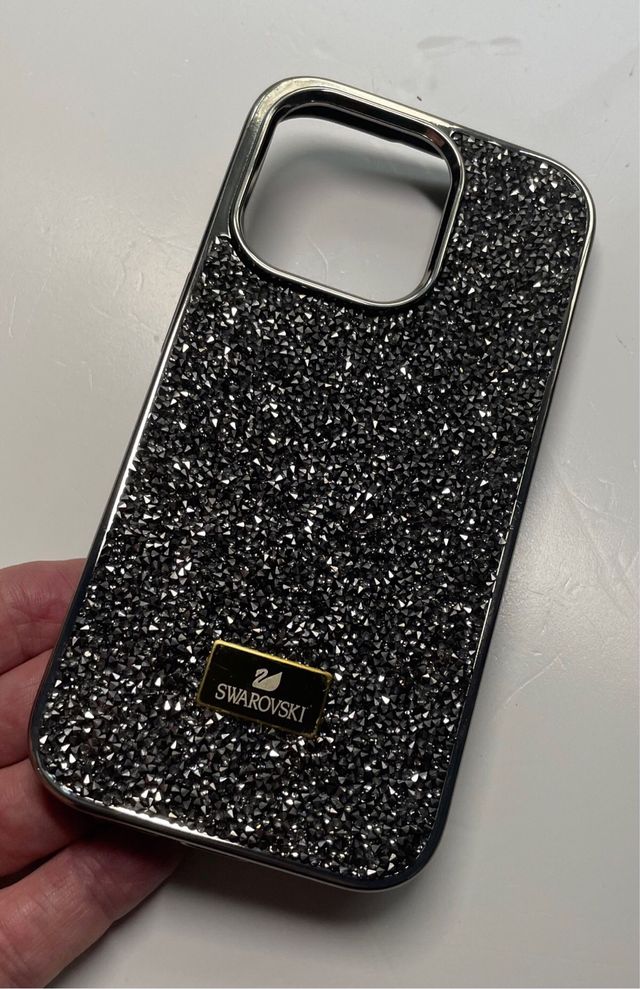 Funda Swarovski iPhone 14 Pro Plateada
