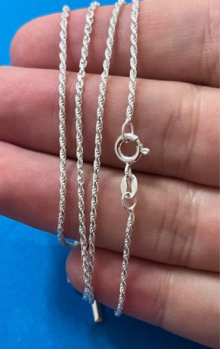 Elegante Cadena Cordón Y Cruz Plata De Ley 925