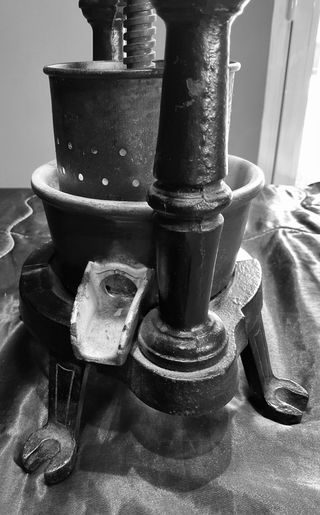 Prensa Antigua Uva Vino