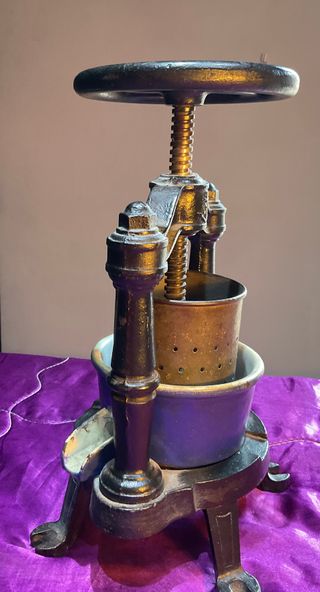 Prensa Antigua Uva Vino