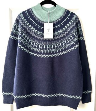 Jersey estilo nórdico azul