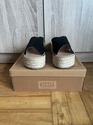 Sandalias Kissia Negras Plataforma
