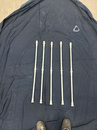 34 Barrotes de fundición blancos