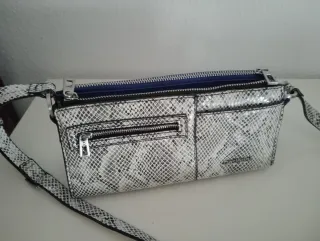 Bolso Cartera Desigual Gris y Azul