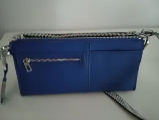 Bolso Cartera Desigual Gris y Azul