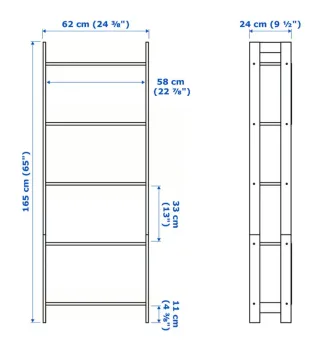 3 Estanterías Ikea Negra Madera Montadas nuevas