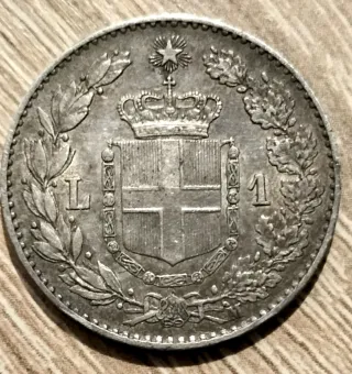 1 Lira 1887 - Moneta d'epoca