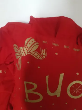 Coppia Cuscini Buon Anno Rossi,con volant