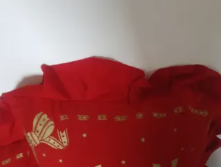 Coppia Cuscini Buon Anno Rossi,con volant