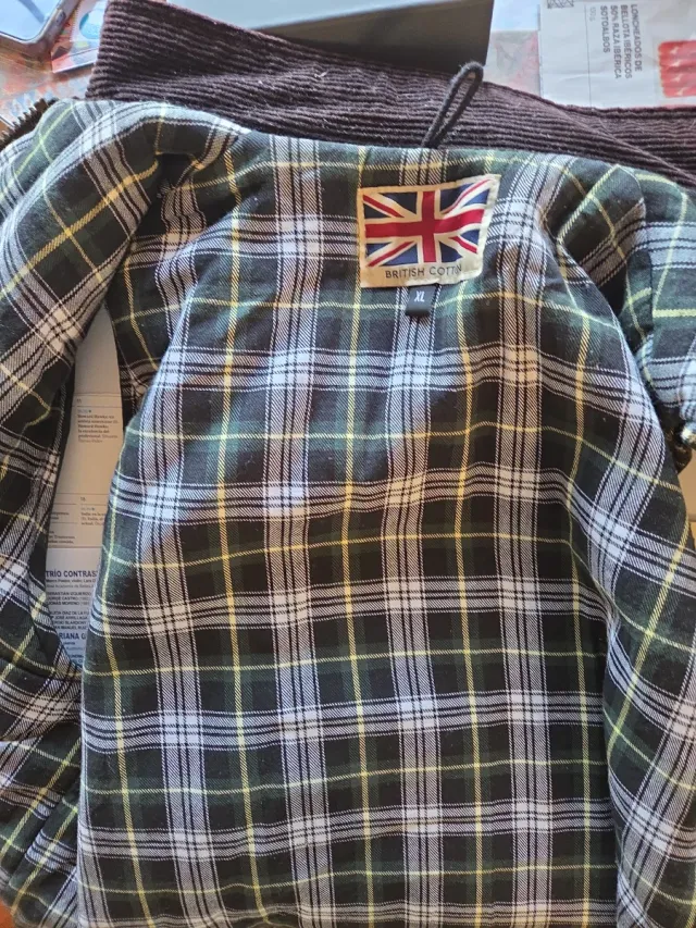 Chaleco Inglés Encerado Tipo Barbour Talla XL