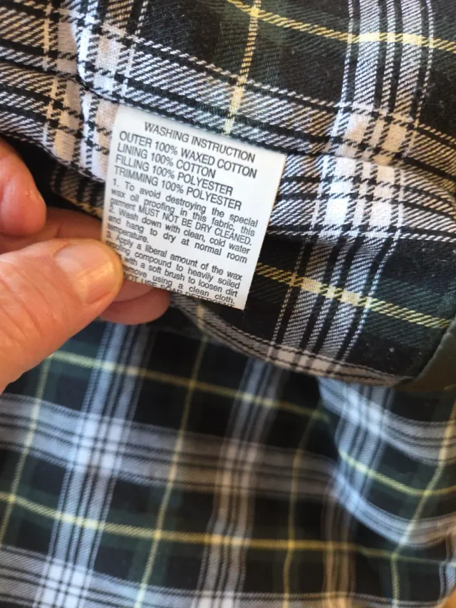 Chaleco Inglés Encerado Tipo Barbour Talla XL