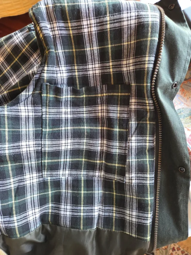 Chaleco Inglés Encerado Tipo Barbour Talla XL